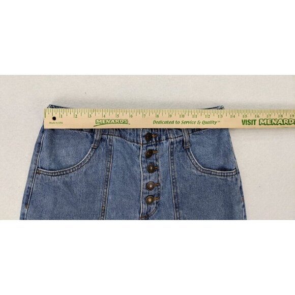 Forever 21 Women's Jeans Size 26 Light Wash High Rise Button-Fly Tapered - Picture 8 of 15
